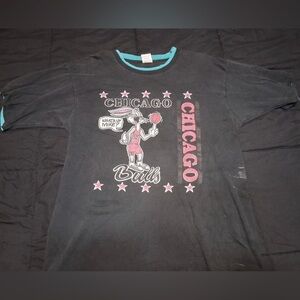 Vintage Chicago Bulls Bugs Bunny Tee What's Up Michael Jordan Looney Tunes 90s